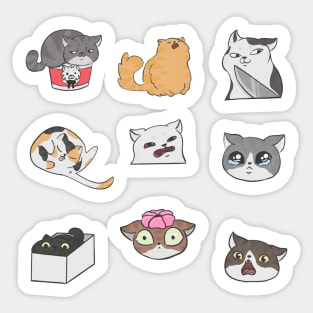 Meme cats stickers Sticker